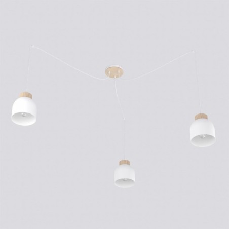 Suspension Prut Blanc (3 lumières)