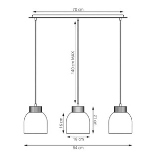 Suspension Oka Moca (3 lumières)