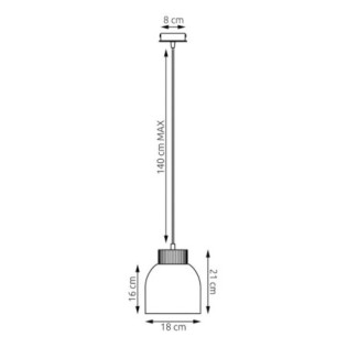 Suspension Oka Blanc