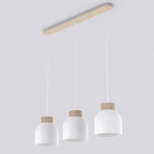 Suspension Oka Blanc (3 lumières)