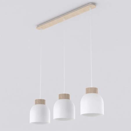 Suspension Oka Blanc (3 lumières)
