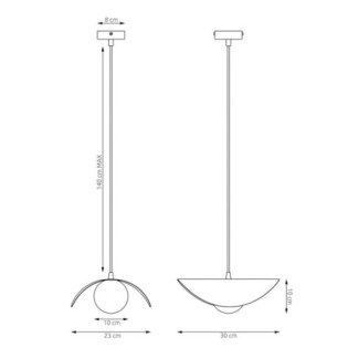Suspension Nera M Moka