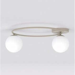 Lampe de plafond Buga Moka Opale (2 lumières)