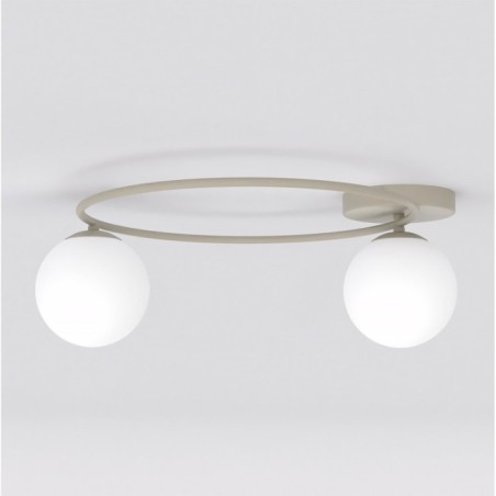 Lampe de plafond Buga Moka Opale (2 lumières)