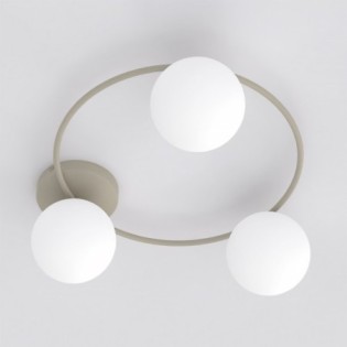 Lampe de plafond Buga Moka Opale (3 lumières)
