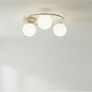 Lampe de plafond Buga Moka Opale (3 lumières)