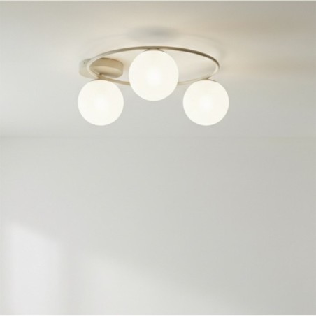 Lampe de plafond Buga Moka Opale (3 lumières)