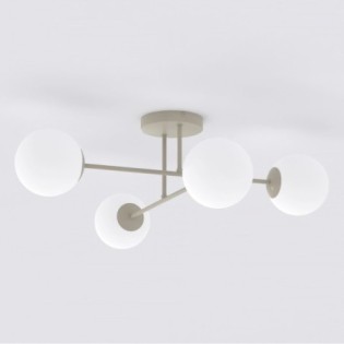 Lampe de plafond Drin Moka Opale (4 lumières)