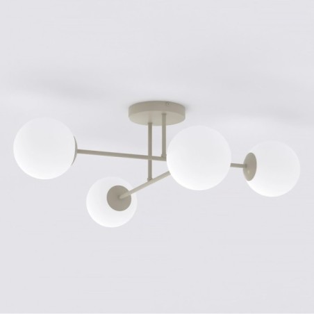 Lampe de plafond Drin Moka Opale (4 lumières)
