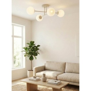 Lampe de plafond Drin Moka Opale (4 lumières)