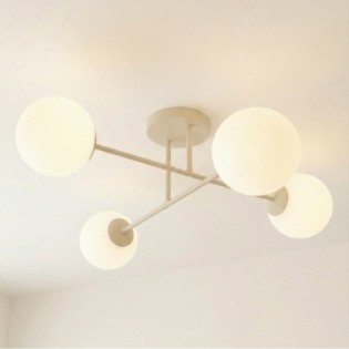 Lampe de plafond Drin Moka Opale (4 lumières)