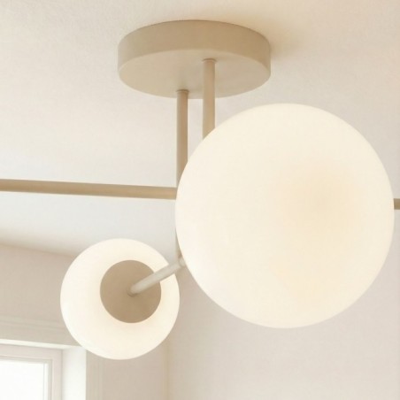 Lampe de plafond Drin Moka Opale (4 lumières)