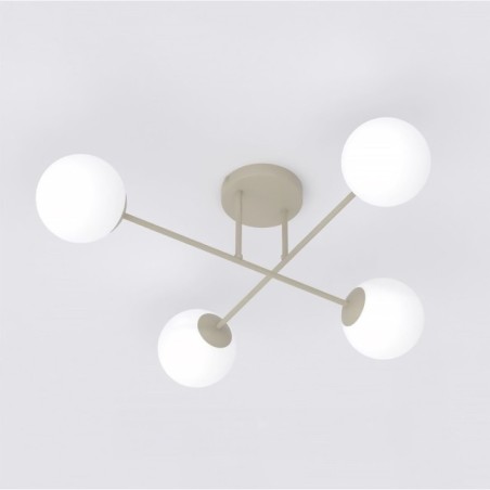 Lampe de plafond Drin Moka Opale (4 lumières)