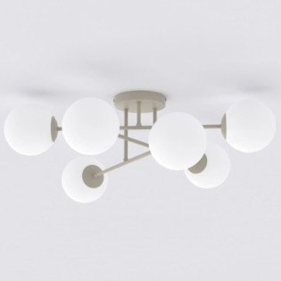 Lampe de plafond Drin Moka Opale (6 lumières)