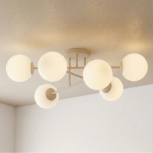 Lampe de plafond Drin Moka Opale (6 lumières)
