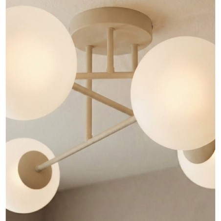 Lampe de plafond Drin Moka Opale (6 lumières)