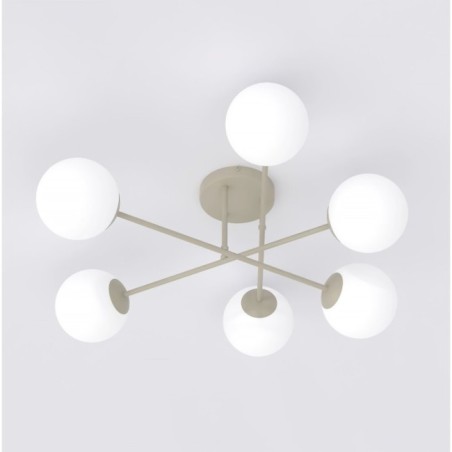 Lampe de plafond Drin Moka Opale (6 lumières)