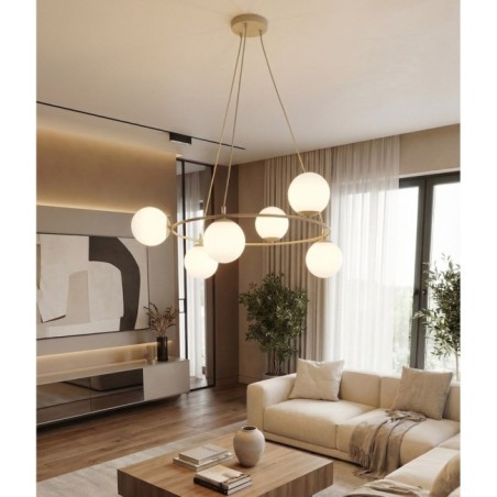 Suspension Ibar Opal (6 lumières)