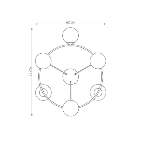 Suspension Ibar Opal (6 lumières)