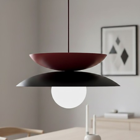 Suspension Mor Noir+Bordeaux