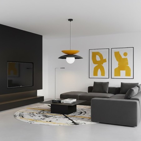 Suspension Mor Noir+Jaune