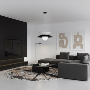 Suspension Mor Noir+Blanc