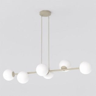 Suspension Odra Moka Opale (6 lumières)