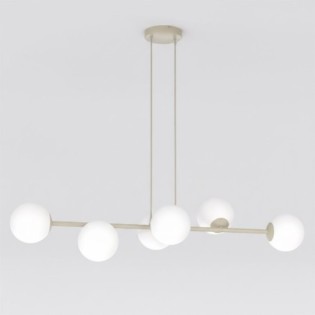 Suspension Odra Moka Opale (6 lumières)