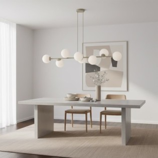Suspension Odra Moka Opale (8 lumières)