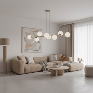 Suspension Odra Moka Opale (8 lumières)
