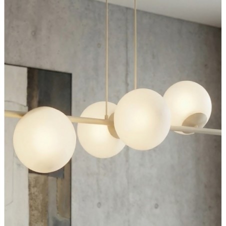 Suspension Odra Moka Opale (8 lumières)