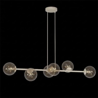 Suspension Odra Moka Ambre (6 lumières)