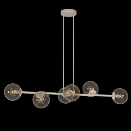 Suspension Odra Moka Ambre (6 lumières)