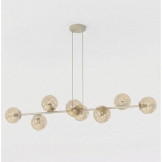Suspension Odra Moka Ambre (8 lumières)