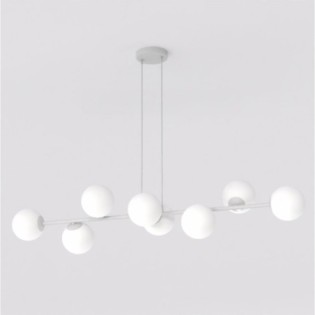 Suspension Odra Gris Opal (8 lumières)