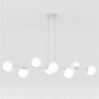 Suspension Odra Gris Opal (8 lumières)