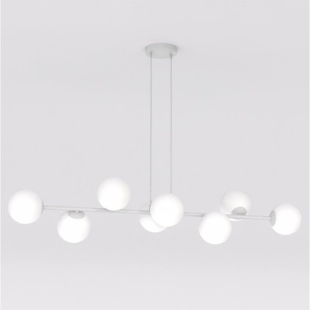 Suspension Odra Gris Opal (8 lumières)
