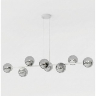 Suspension Odra Gris Graphite (8 lumières)