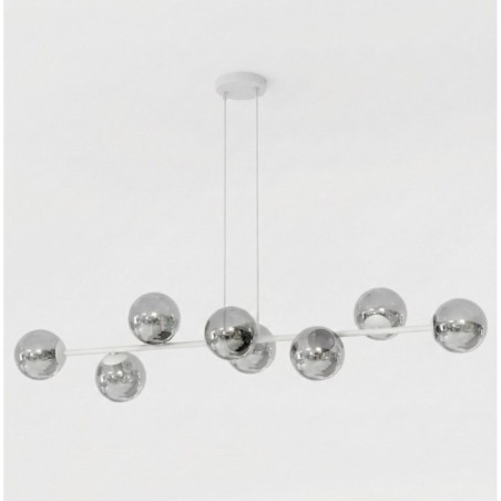 Suspension Odra Gris Graphite (8 lumières)