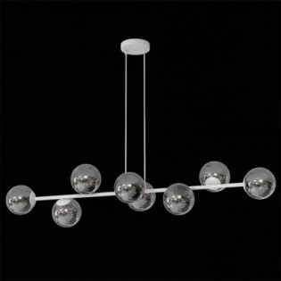 Suspension Odra Gris Graphite (8 lumières)