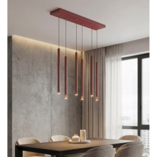 Suspension Uza Bordeaux (6 lumières)