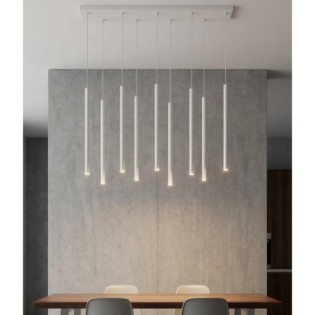 Suspension Uza Grise (9 lumières)