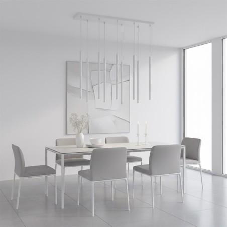Suspension Uza Grise (9 lumières)