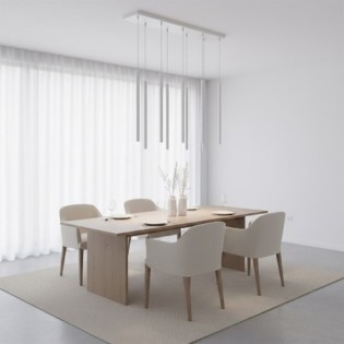 Suspension Uza Grise (9 lumières)