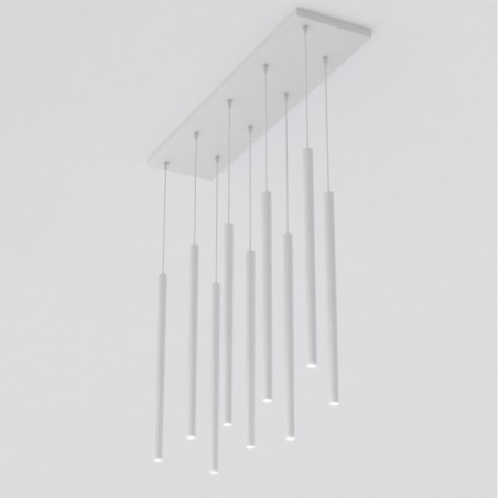 Suspension Uza Grise (9 lumières)