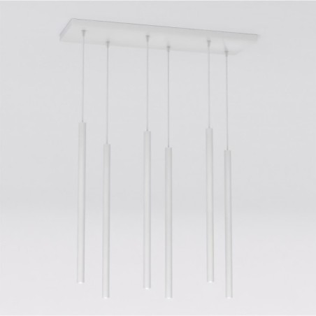 Suspension Uza Grise (6 lumières)