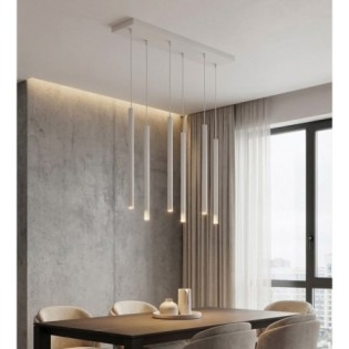 Suspension Uza Grise (6 lumières)