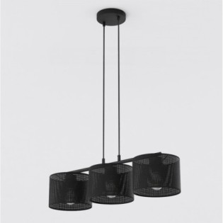 Suspension Velto Noir (3 lumières)