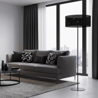 Lampe sur pied Velto Noir