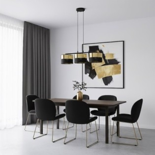 Suspension Velto Noir+Or (3...